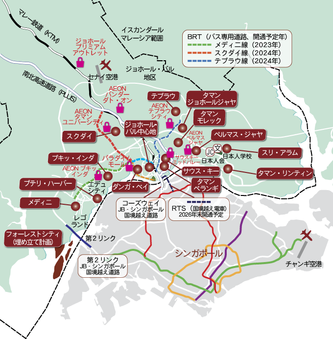 ジョホール地図