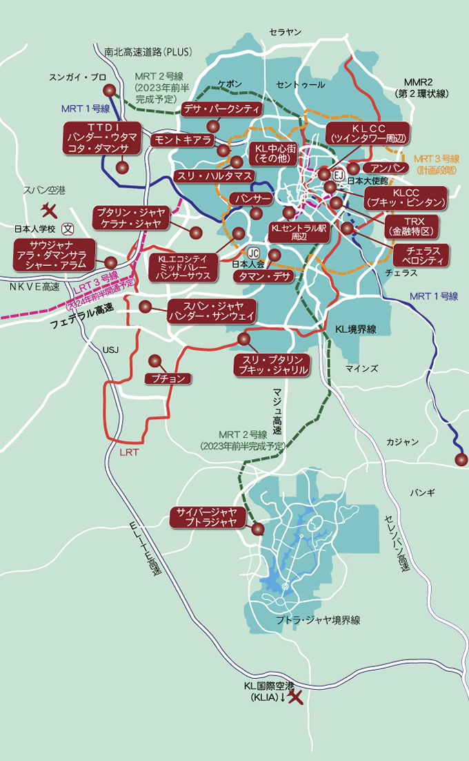 クアラルンプール地図